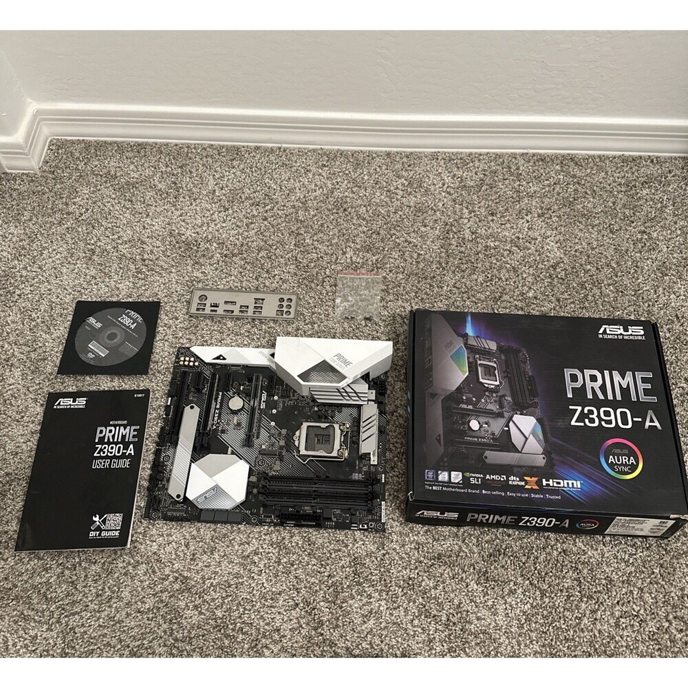 ASUS Prime Z390-A Intel Z390 Motherboard LGA 1151 DDR4 SATA USB 3.1 Gen 2